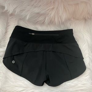 Lululemon Speed Up Shorts size 0 Black